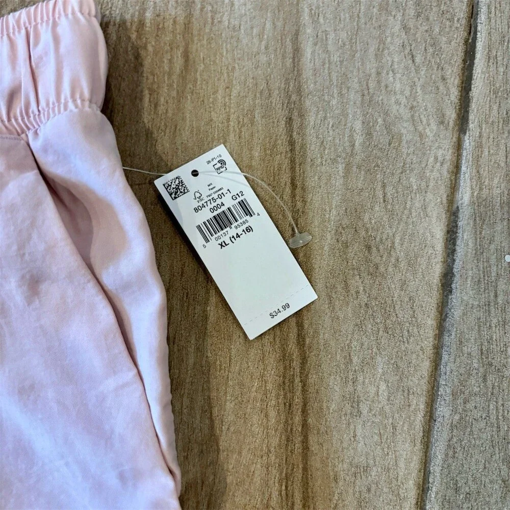 Old Navy Girls Cargo Jogger Pants Pink XL (14-16) High Rise Quick Dry
